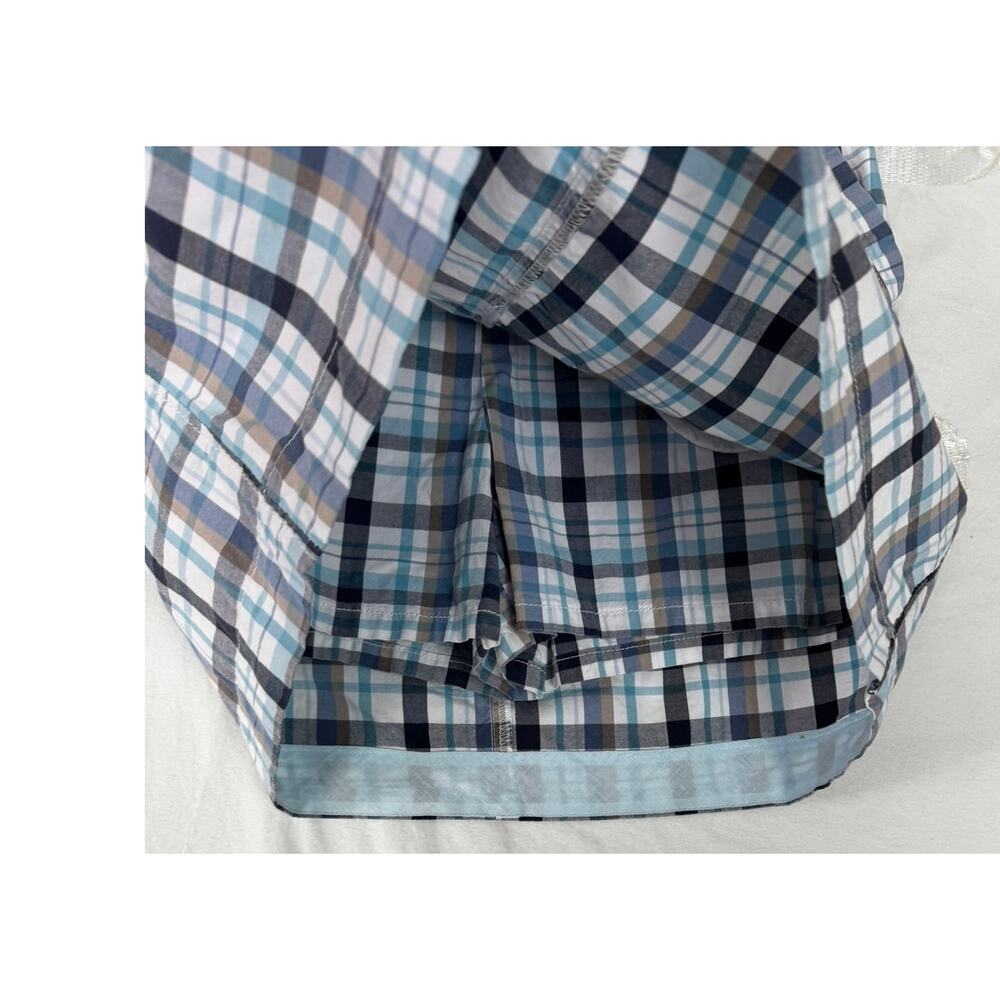 Sonoma Life Style Womens Womens Size 8 Plaid Skort Blue White Black Gray - Picture 6 of 8